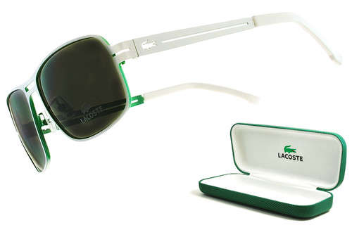 100% AUTHENTIC/GENUINE/BRAND NEW **LACOSTE** Sunglasses w. croco case, papers 100% GENUINE