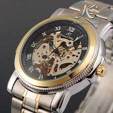 KRONEN & SOHNE Warrior Steel Skeleton BLACK GOLD Automatic Mechanical Watch w/ box, papers, warranty