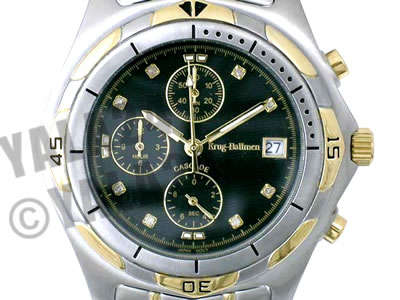 R11,000.00 >> DIAMOND MEN'S KRUG BAUMEN CASCADE CHRONOGRAPH WATCH