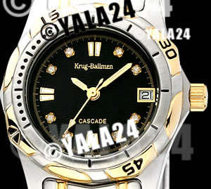 R10,000.00 BLACK **DIAMOND** LADIES KRUG BAUMEN WATCH **DELIVERY BEFORE XMAS GUARANTEE*