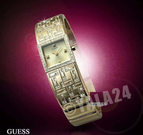 R4,899.00 >> GUESS Bond Dazzling Crystal Bangle Bracelet Ladies Watch