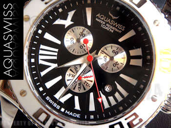 **R26,000.00** AQUASWISS Men's FIGHTER PILOT Chronograph Swiss Watch