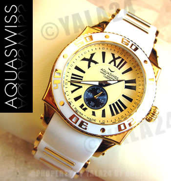 R22,000.00 >> AQUASWISS ****LADY**** 18k GOLD Swiss Watch