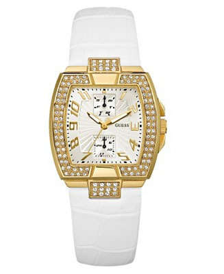Brand New >> GUESS RockStar Gold Crystal Ladies Watch
