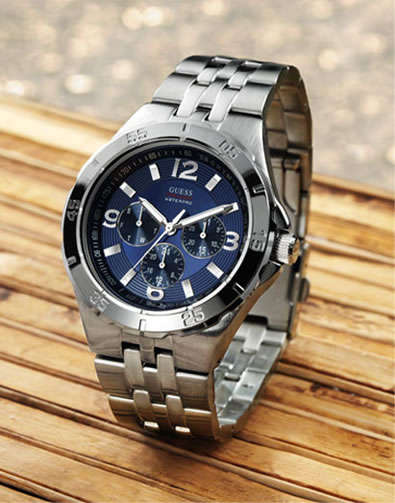 **R4,000.00** GUESS Men's Navy Multifunction Chronograph Watch