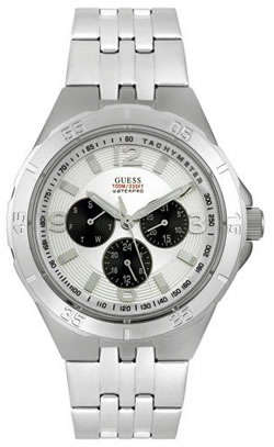 SALE >> Brand New GUESS Men's Silver Multifunction Chronograph Watch