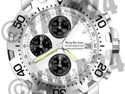 **R9,000.00** KRUG BAUMEN White Sportsmaster Chronograph Men's Watch