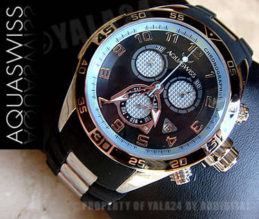R21,000.00 >> AQUASWISS Men's Trax **AQUA CHRONO** Swiss Watch