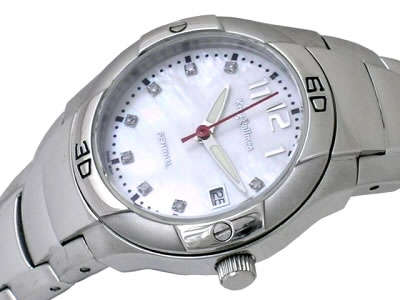 R10,000.00 LADIES **DIAMOND** KRUG BAUMEN PEARL WHITE WATCH