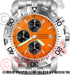 **R9,000.00** KRUG BAUMEN Orange Sportsmaster Chronograph Men's Watch