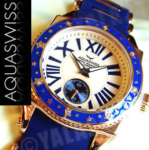 R25,000.00 >> AQUASWISS Ladies **DIAMOND** Mystique 18k GOLD Swiss Watch