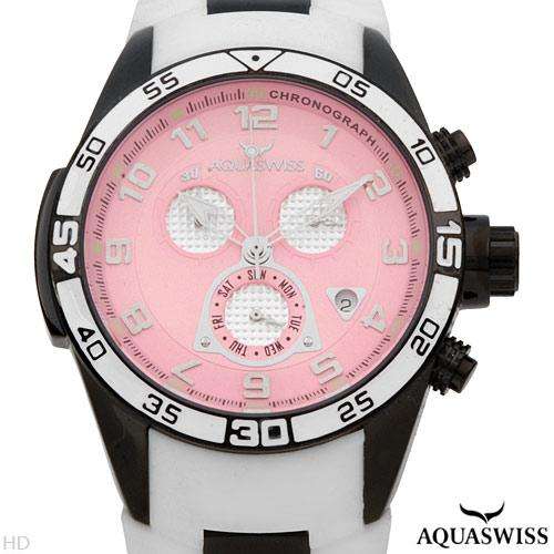 R14,000.00 >> AQUASWISS Pink **AQUA Chrono** Swiss Watch