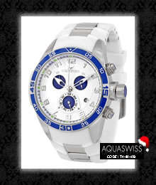 R18,000.00 >> AQUASWISS Men's Trax **SNOW Chrono** Swiss Watch