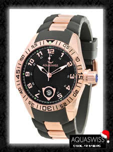 R22,000.00 >> AQUASWISS Men's 18k GOLD Graphite F1 Swiss Watch