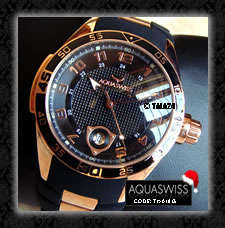 no reserve!! R28,000.00 >> Rare AQUASWISS Men's F1 Daytona 18k ROSE GOLD Swiss Watch