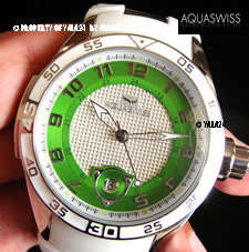 **R14,000.00** AQUASWISS Trax Green Trim Swiss Made Watch new w/ serial number & warranty