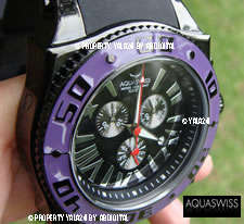R25,000.00 AQUASWISS Men's XG Black IP Swiss Chronograph Watch Brand New w/ Serial Number & Warranty
