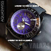 R21,000.00 >> AQUASWISS MEN'S SWISSPORT STORM BLACK ION SWISS WATCH