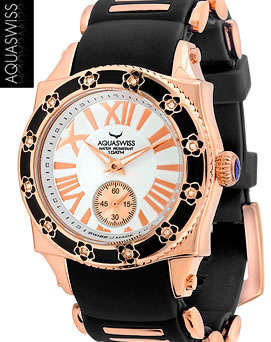R22,000.00 >> AQUASWISS genuine **DIAMONDS** & 18k GOLD Taylor Swift ladies watch
