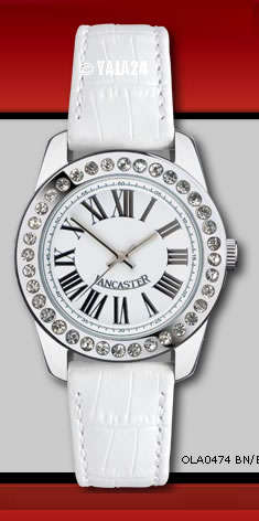 R6,500.00 >> LANCASTER Ladies PRECIOUS STONES Leather Watch MADE IN ITALY