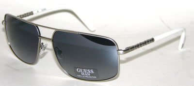 **R2,900.00** Authentic GUESS Men's Gunmetal Smoke Aviator Sunglasses + Certificate + Carry Case