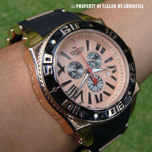 AQUASWISS Men's XG 18k Rose Gold pl. Swiss Made Watch BRAND NEW @@NO RESERVES@@