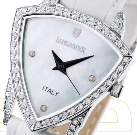 R7,400.00 >> LANCASTER Ladies w/ 57 DIAMONDS .49ct w/ CERTIFICATES Swiss Watch