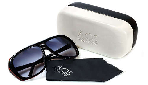 Authentic AQUASWISS Hollywood Aviator Unisex Sunglasses Made in Italy + Luxury Case