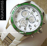 Rare AQUASWISS Men's Trax Snow Chronograph Swiss Watch VAT incl. trusted dealer