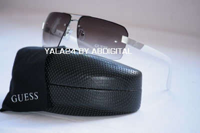 Brand New, 100% Authentic GUESS Ladies Rimless White LA Sunglasses 100% AUTHENTIC