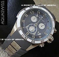 RARE AQUASWISS TRAX *****GRAPHITE GREY***** CHRONOGRAPH SWISS WATCH **VAT incl. trusted dealer