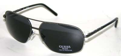 Authentic GUESS Men's Modern Aviator Sunglasses + Guess Luxury Case BRAND NEW