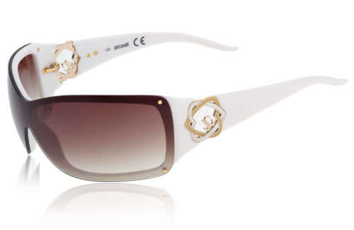 Authentic ROBERTO CAVALLI Just Cavalli Ladies Paris Pearl Sexy White Sunglasses Made in ITALY New!!