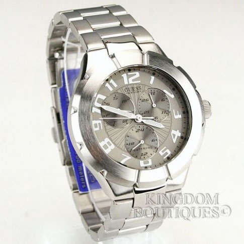 **late entry GUESS Men's Ivory Rush Chronograph Steel Watch + Gift box + Documents BRAND NEW