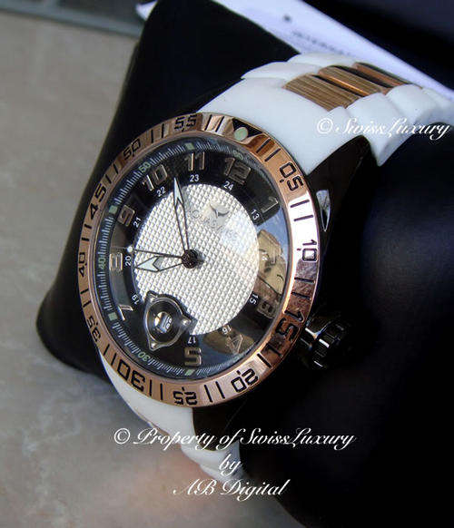 Rare AQUASWISS Men's Trax SSX SNOW SURFER BLACK ION Swiss Watch w/ BOX AND PAPERS