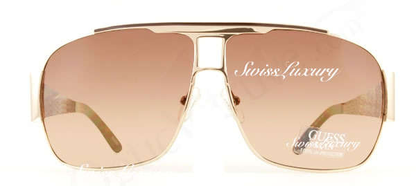 Authentic GUESS Ladies Sexy G Vegas Gold Sunglasses + Guess Luxury Case BRAND NEW