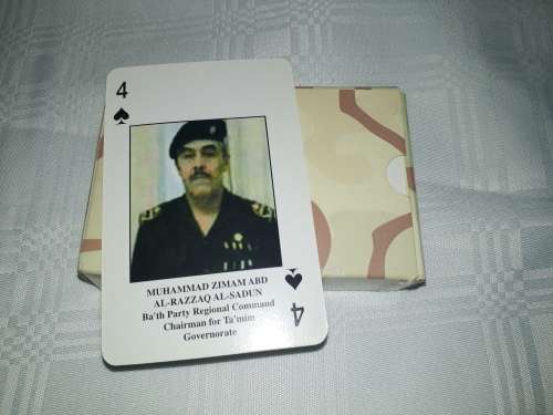 SADDAM HUSAYN PLAYING CARDS
