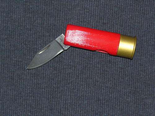 Shotgun shell pocketknife