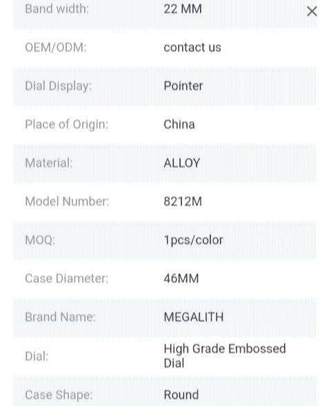 2020 MEGALITH Chronograph Multi Dial Working Powerful Waterproof  Luxury Brand Mens Watch