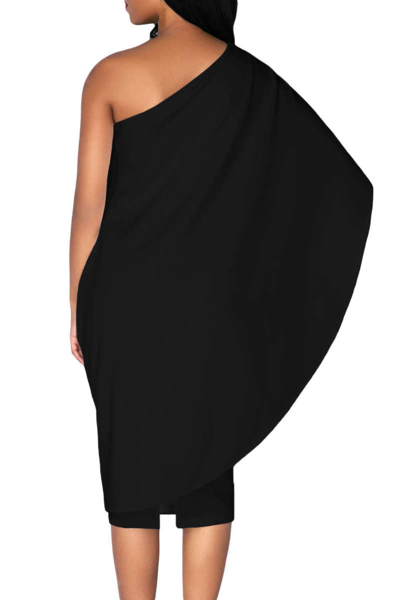 One Shoulder Sheath Dress