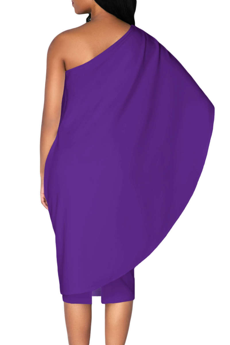 One Shoulder Sheath Dress