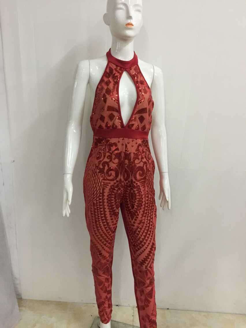 bursts sequin Jumpsuit