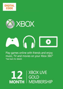 Xbox Live Gold 12 Month Membership