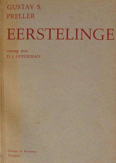 Eerstelinge - Gustav S Preller