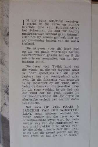 Jagters van die Woestynland - PJ Schoeman