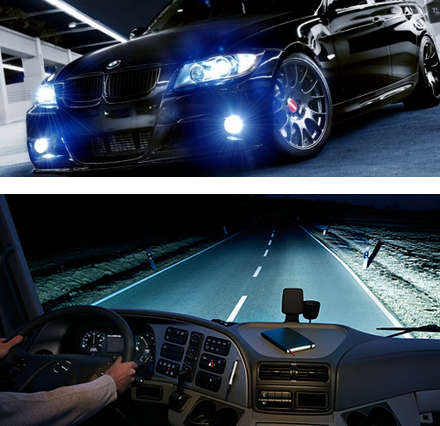 HID Xenon lighting system. H1 and H7. Super Bright 6000k White.