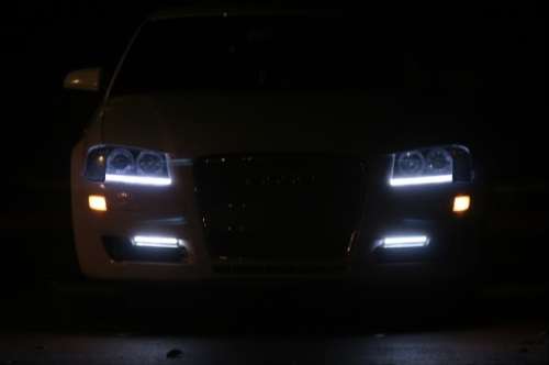 2 x LED Daytime Running Lights. Super Bright 6500k White.