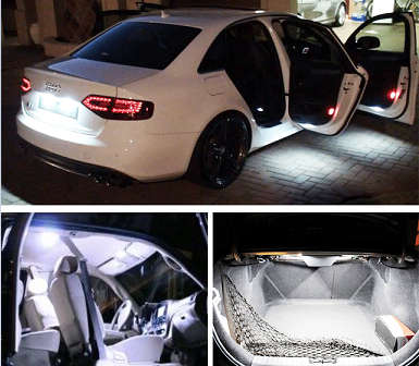 2 x LED Daytime Running Lights. Super Bright 6500k White.