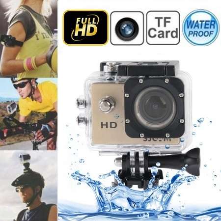 Full HD Sports Action Camera. Waterproof. Available in Black, White, Blue, Pink, Silver & Yellow