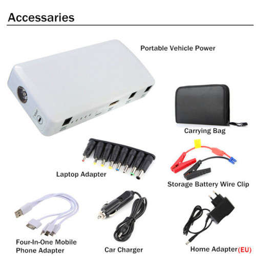 15 000mAh Car Auto Jump Starter Battery and Multifunctional Power Bank Charger